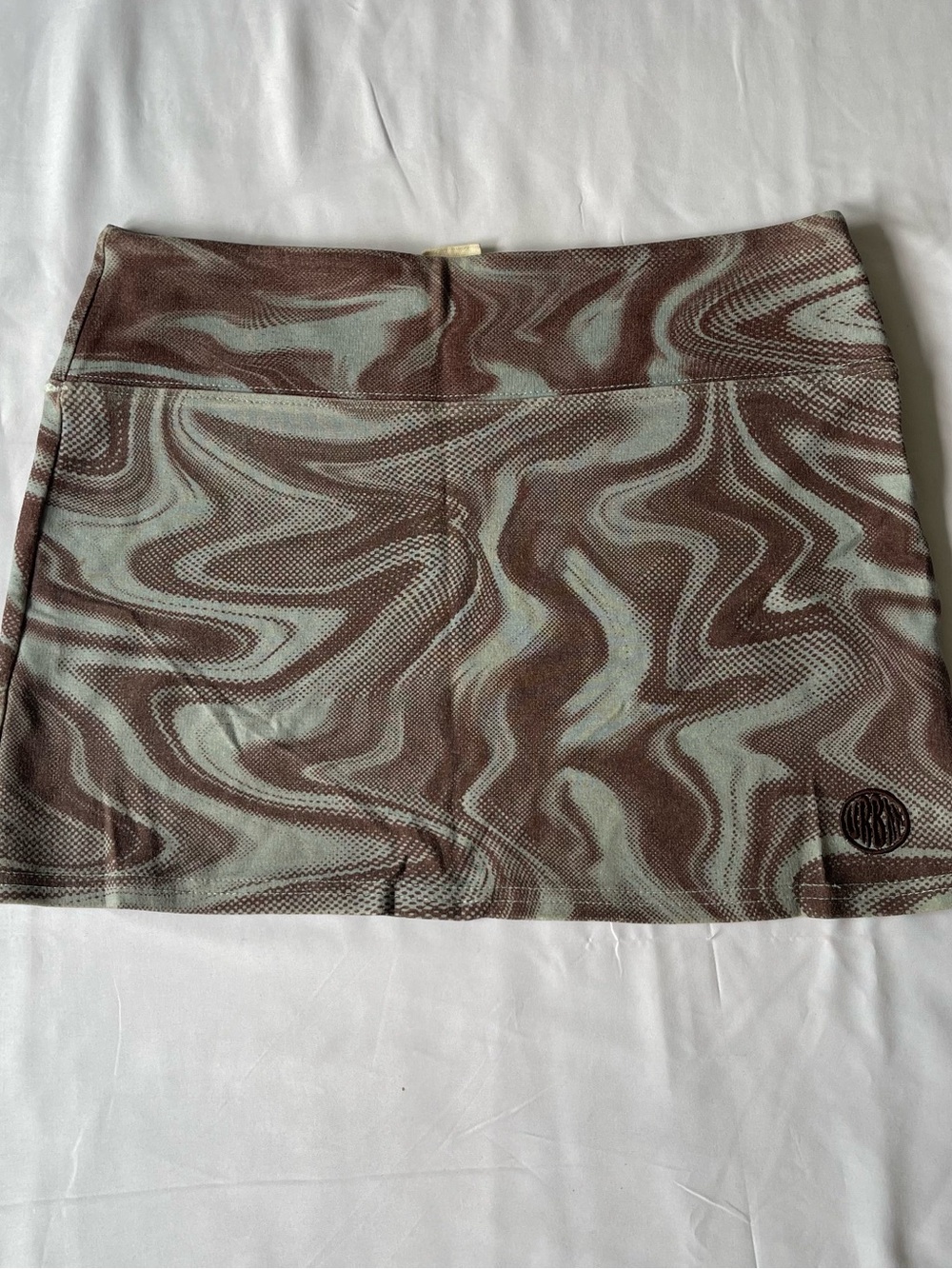 Brown & Sage Swirl Active Skirt